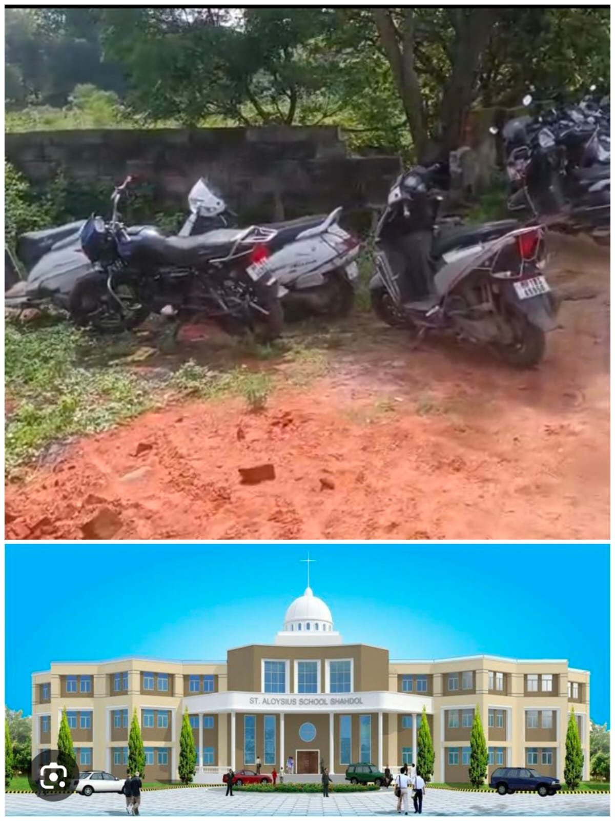सेंट एलोशियस स्कूल के बाहर अव्यवस्था, नाबालिगों के हाथों में वाहन,दुर्घटनाओं को न्योता स्कूल प्रबंधन, यातायात विभाग और अभिभावक जिम्मेदार