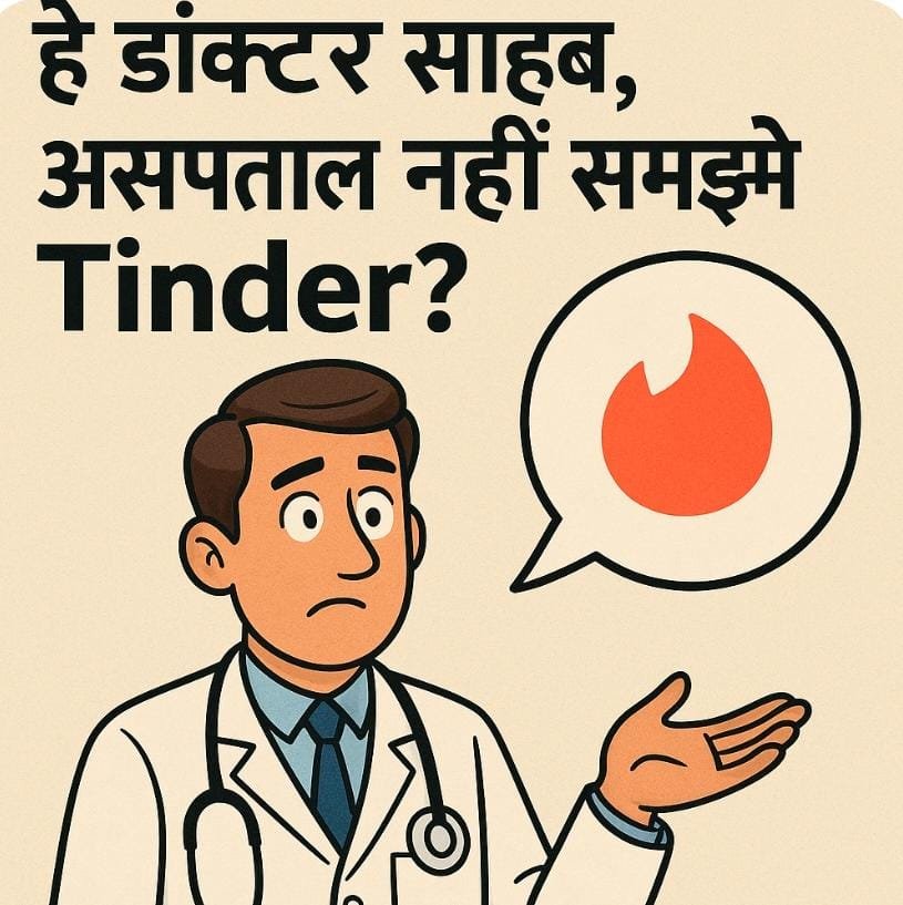 हे डॉक्टर साहब, अस्पताल नहीं समझे Tinder?