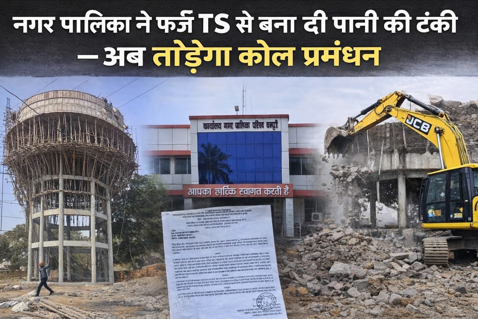 लीज भूमि पर निर्माण से विवाद, नगर पालिका को एसईसीएल का नोटिस