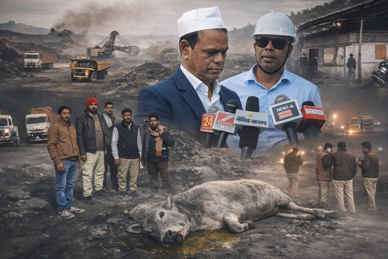 सोहागपुर कोयलांचल में बेलगाम ‘चौकड़ी’! महाप्रबंधक पर गंभीर आरोप, 8 गायों की मौत पर भी लीपापोती?