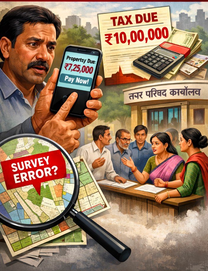 मोबाइल पर लाखों के टैक्स नोटिस से हड़कंप: 2 से 10 लाख तक बकाया दिखा, जांच के आदेश