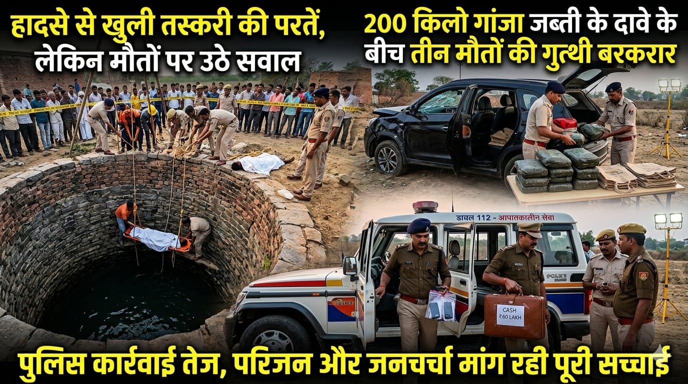 हादसे के बाद खुला गांजा नेटवर्क, 200 किलो जब्ती के बीच तीन मौतों पर सस्पेंस