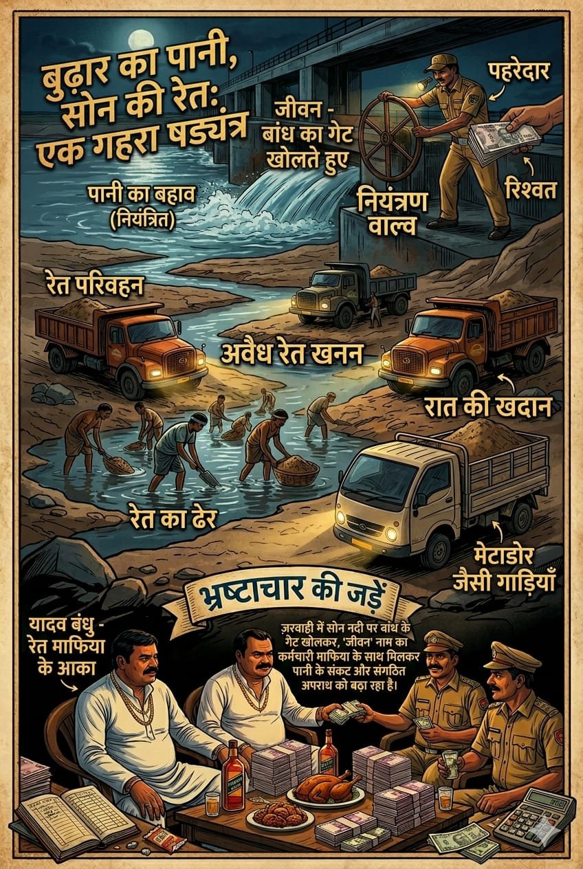 बुढार की प्यास पर माफिया का पहरा, ‘जीवन’ ही बन रहा ‘काल’